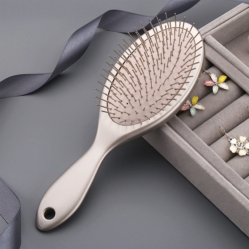 Comfortable Stainless Steel Bristle Air Cushion Massage Detangling Massage Plastic Hair Beauty Care Hair Comb Brush