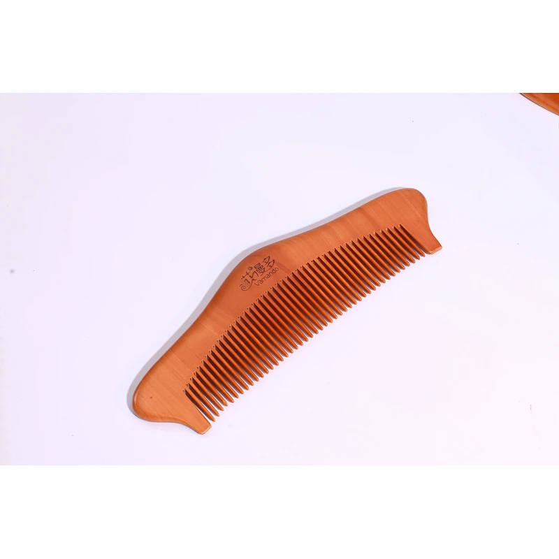 Handmade Eco-friendly 100% Biodegradable Natural Wooden Combs Travel Pocket Anti Static Combs Engraving Logo Customized