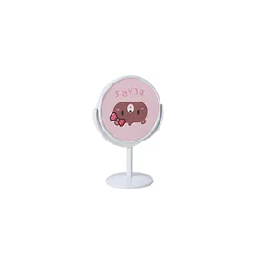 Wholesale Customizable Pocket Customized Logo Mini Makeup Mirror Portable Table Shaped Round Mini Make Up Mirror