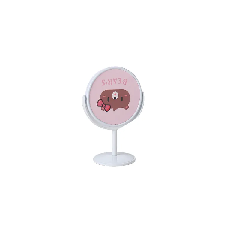 Wholesale Customizable Pocket Customized Logo Mini Makeup Mirror Portable Table Shaped Round Mini Make Up Mirror