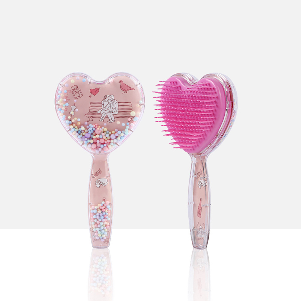 Custom Massage Scalp Hairdressing Cushion Comb Massage Smooth Heart-shaped Hair Comb Bristle Massage Air Cushion