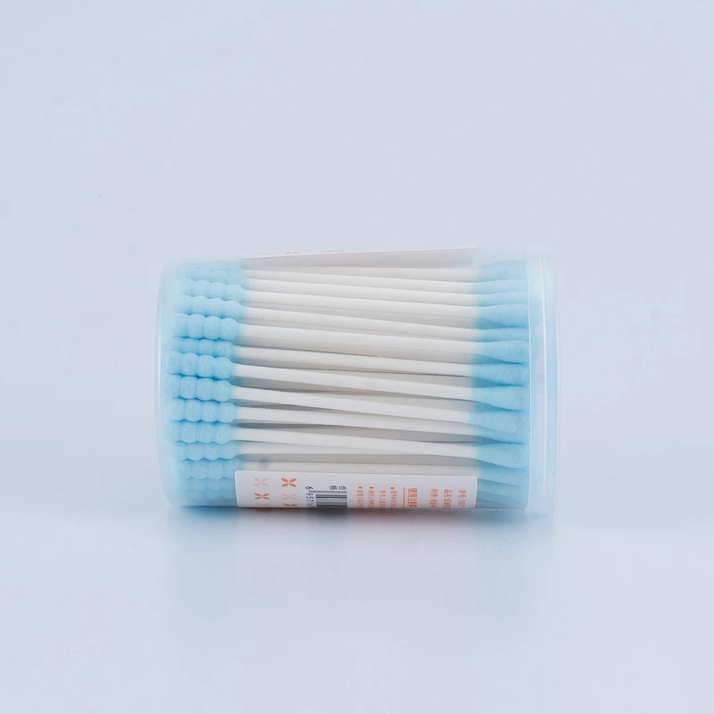 Hot Sale Disposable Eco-Friendly Bamboo Fabrication Double Pointed Heads Cotton Swab Paper Stick Cotton Ear Buds