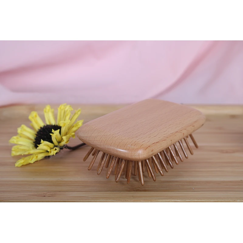 Wholesale Private Label Small Size Wooden Hair Detangling Brush Head Scalp Massager Comb For Barber Hair Cutting