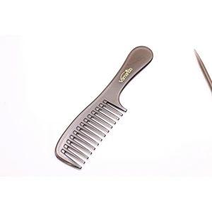 Hair Salon Comb Bakelite Black Wide-toothed Logo Custom Thick Comb Heat-resistant Hair Cut Comb Barber