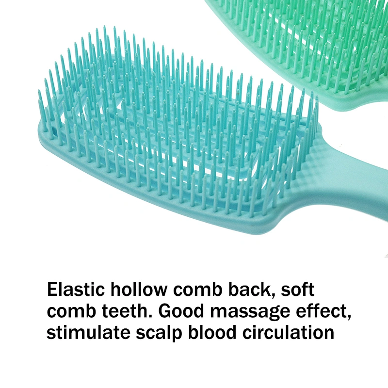 Wholesale Hot Selling Eco-friendly Custom Color Waterproof Massage Plastic Portable ABS Colorful Detangling Hair Brush