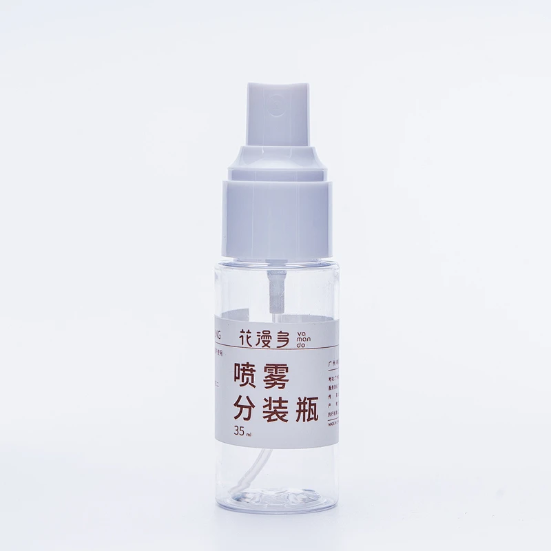 Wholesale Empty Plastic Spray Bottles Empty White and Clear Alcohol Refillable Plastic Spray Bottle With Fine Mist Sprayer