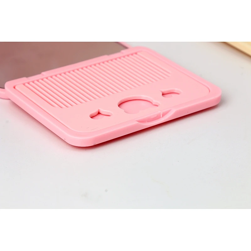 Wholesale 2022 Custom Cute Cartoon Pocket Mirror With Plastic Comb Personalized Makeup Double Sided Pocket Mirror