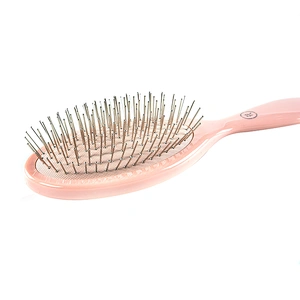 Hight Quality Customized Dry Wet Smooth Plastic Steel Needle Scalp Massage Comb For Barber Hair Cutting