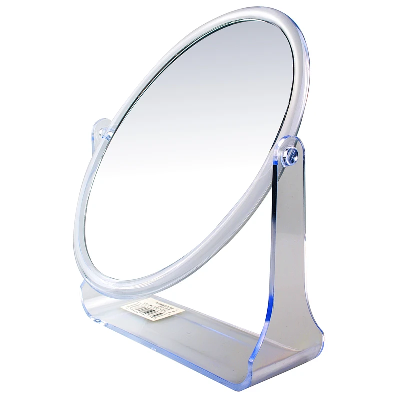 Adjustable height table cosmetic mirror/double sided desktop vanity mirror