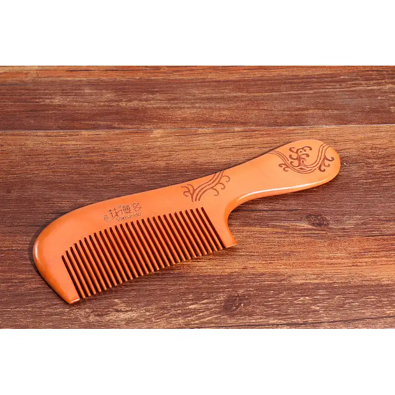 Eco Friendly High Quality Natural Wooden Combs Travel Pocket Anti Static Combs Engraving Logo Customized