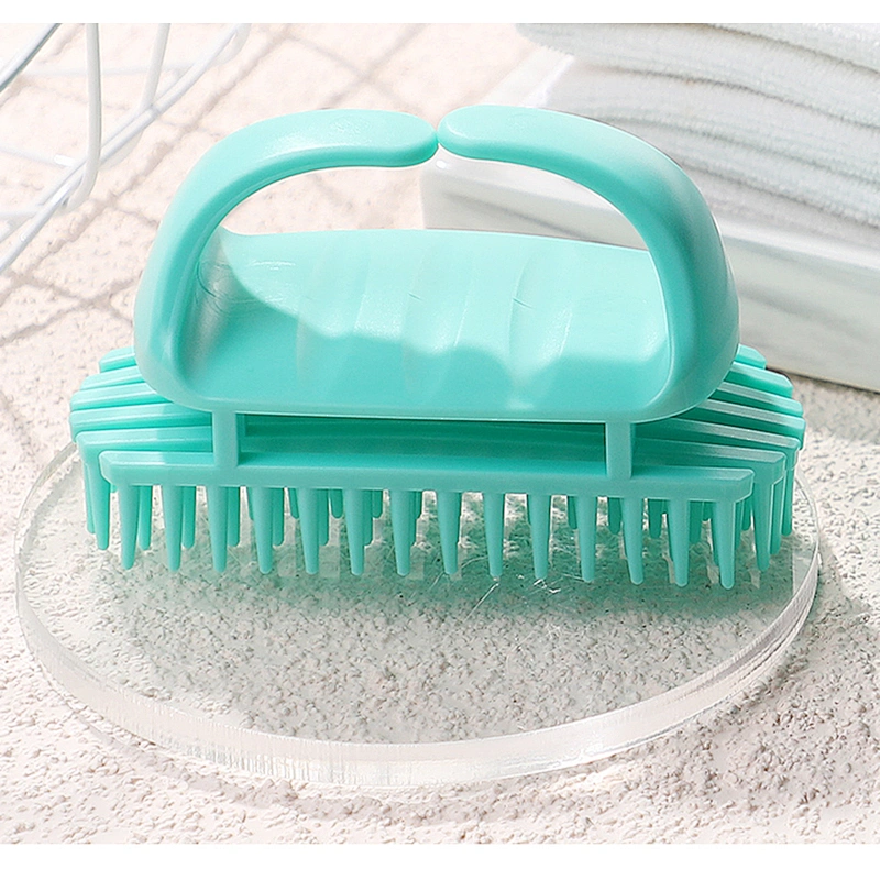 Silicone Shampoo Brush and Scalp Exfoliator Massage Hair Washing Comb Customized Logo For Barber Hair Cutting