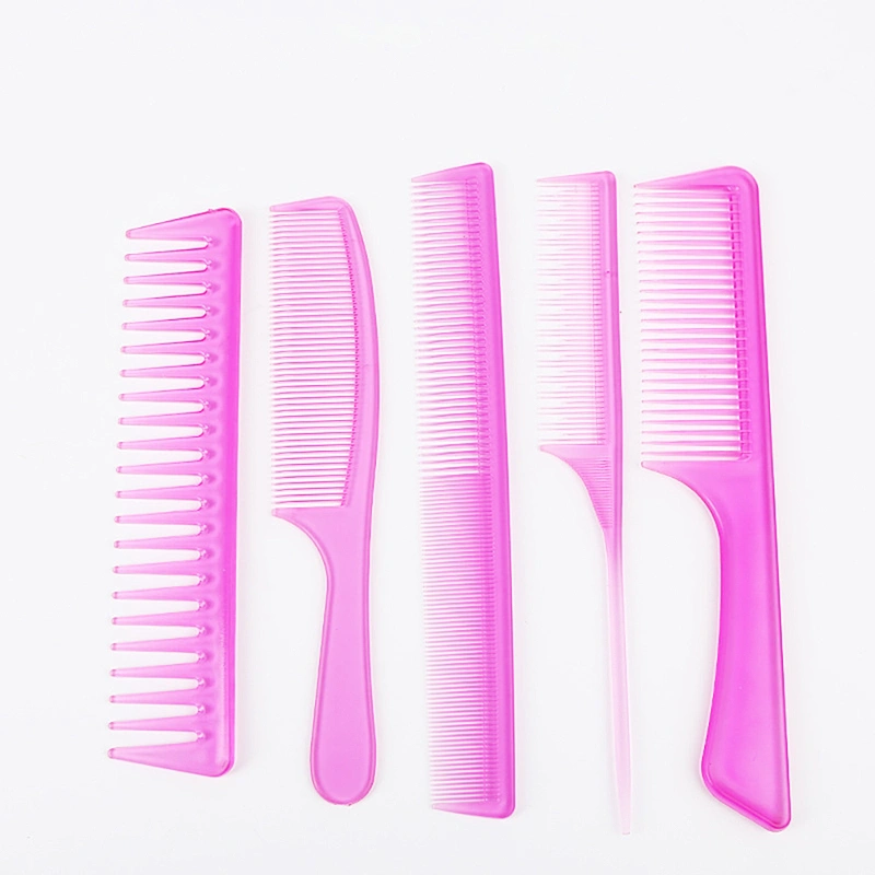 New Product Fashion Plastic Glitter Hair Combs Private Label Parting Comb Brush Paddle Hair Comb Care Hand Grip Brush