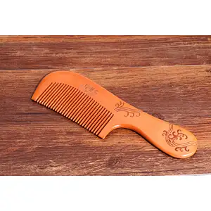 Eco Friendly High Quality Natural Wooden Combs Travel Pocket Anti Static Combs Engraving Logo Customized