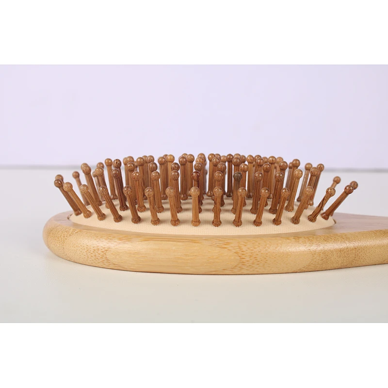Good quality wooden hair bamboo brush comb set portable hair brush comb massager set for women