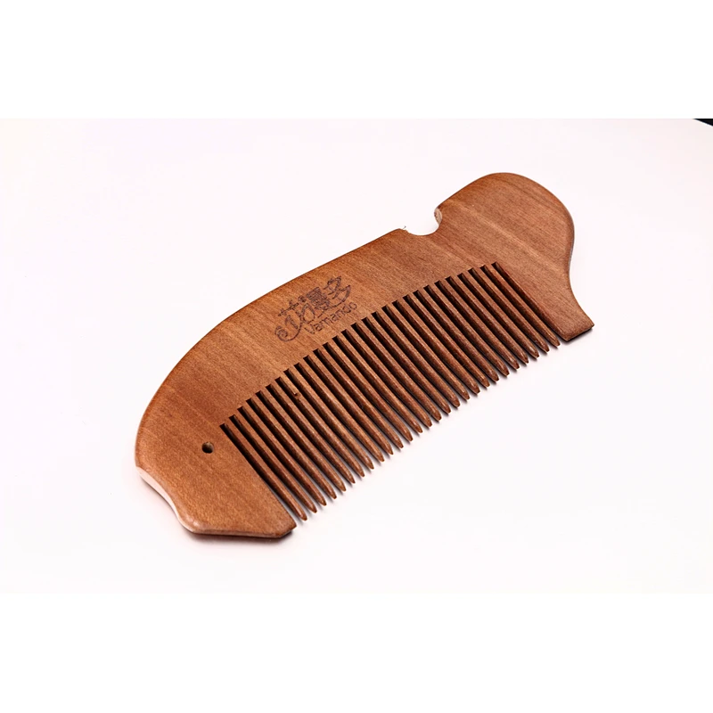 Wholesale Private Label Wooden Bamboo Travel Pocket Anti Static Combs Engraving Logo Customized Salon Hair Cutting Comb Barber
