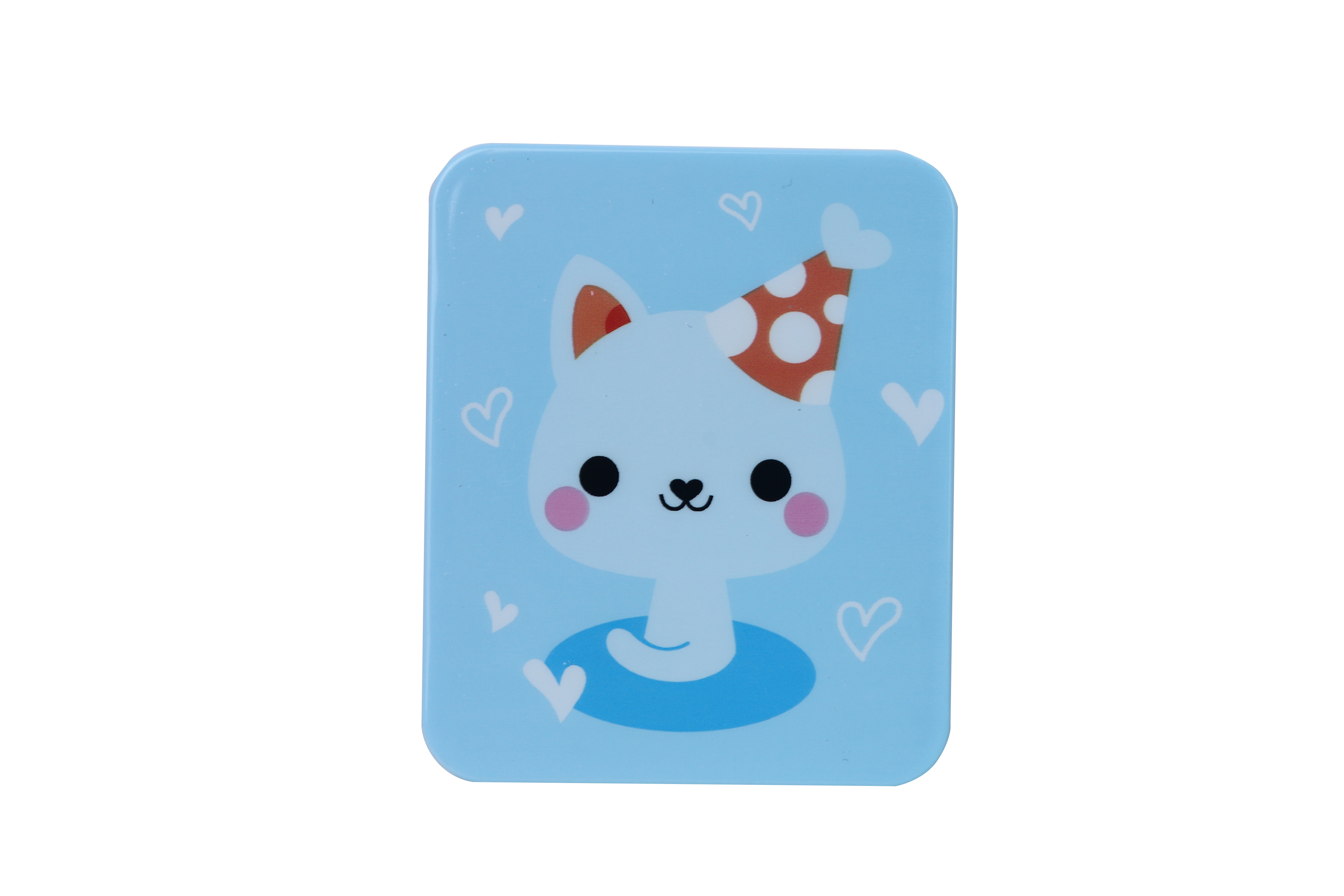 Wholesale 2022 Custom Cute Cartoon Pocket Mirror With Plastic Comb Personalized Makeup Double Sided Pocket Mirror