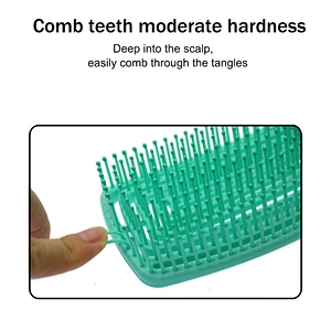 Customized Logo High quality ABS Paddle type Wet Vent Shower Detangling Hair Brush Plastic for Curly Wet Thick Straight Hair