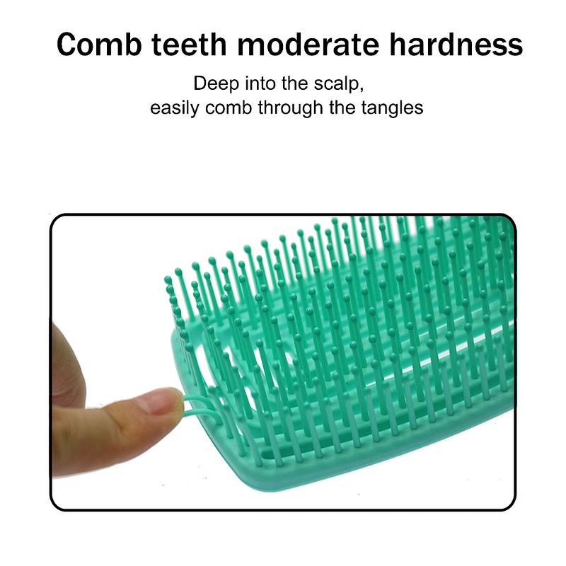 Customized Logo High quality ABS Paddle type Wet Vent Shower Detangling Hair Brush Plastic for Curly Wet Thick Straight Hair