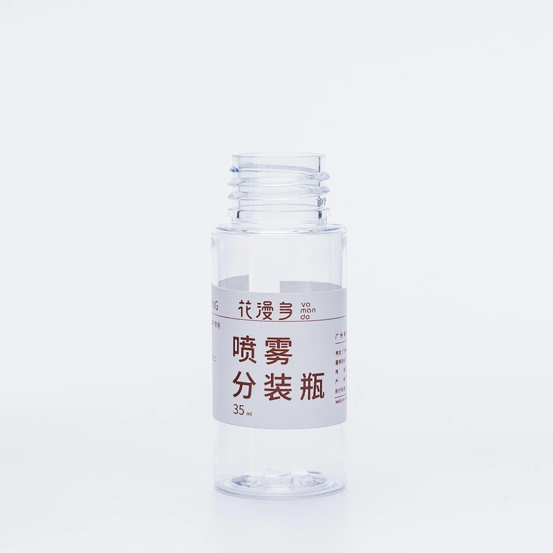 Wholesale Empty Plastic Spray Bottles Empty White and Clear Alcohol Refillable Plastic Spray Bottle With Fine Mist Sprayer