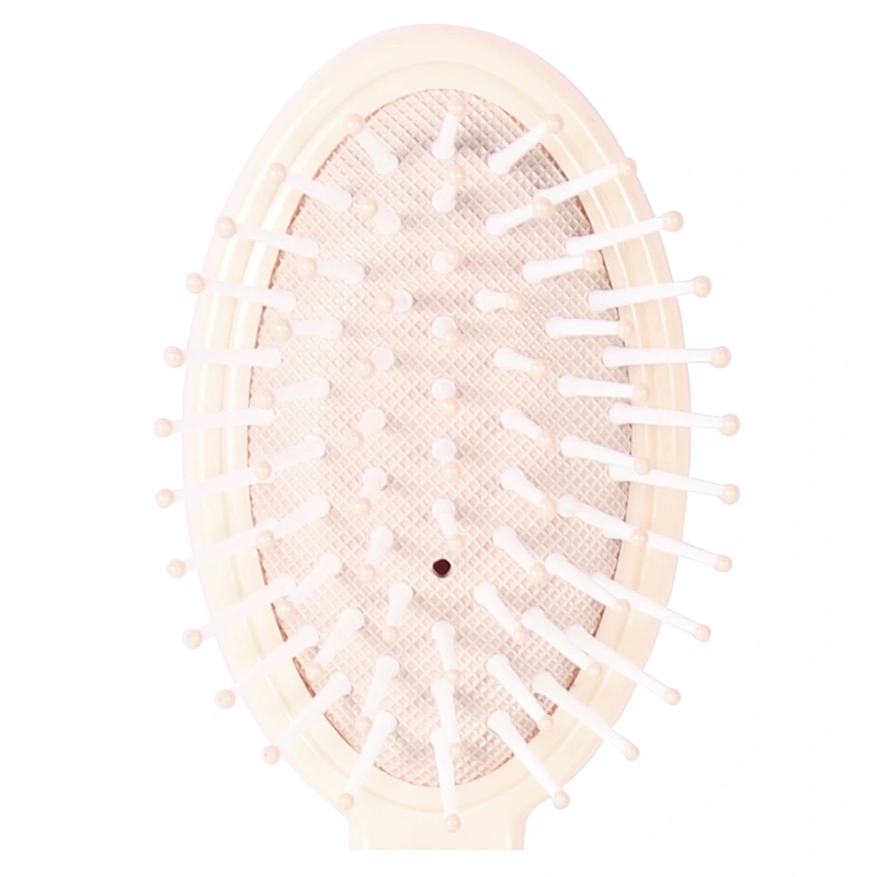 Best Detangling Natural Plastic Massage Paddle Round Tip Curly Hair Detangle Brush For Styling Barber Hair Cutting