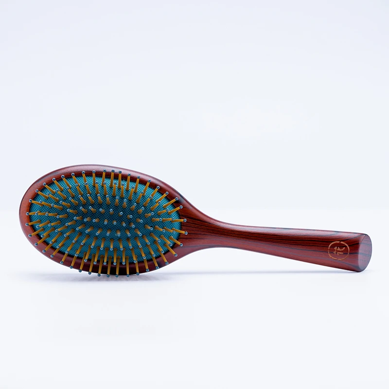 Customized Handle Natural Massage Scalp Handle Wood Cushion Paddle Wholesale Air Cushion Women Plastic Scalp Massage Hair Brush