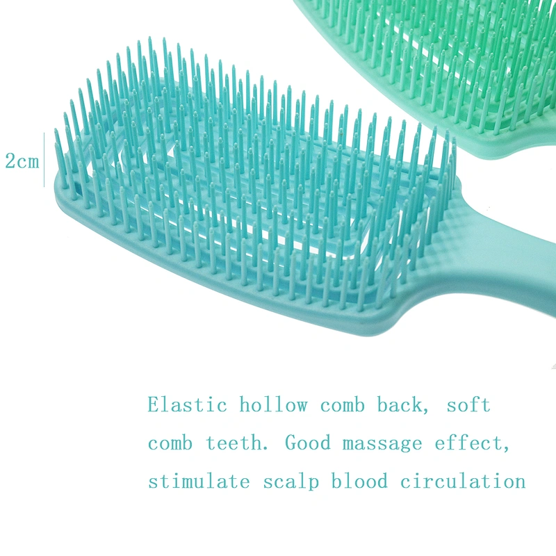 Wholesale Hot Selling Eco-friendly Custom Color Waterproof Massage Plastic Portable ABS Colorful Detangling Hair Brush