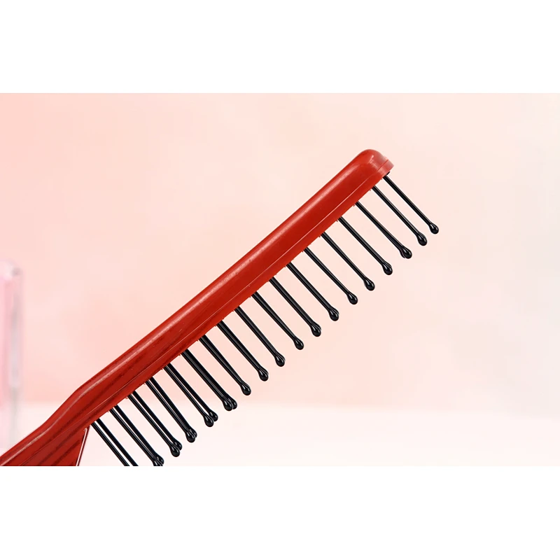 Wholesale Private Label Wood Handle Little Double Side Anti-Static Comb Hair Brush Detangling Massage Combs Durable Curling