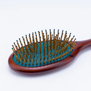 Customized Handle Natural Massage Scalp Handle Wood Cushion Paddle Wholesale Air Cushion Women Plastic Scalp Massage Hair Brush