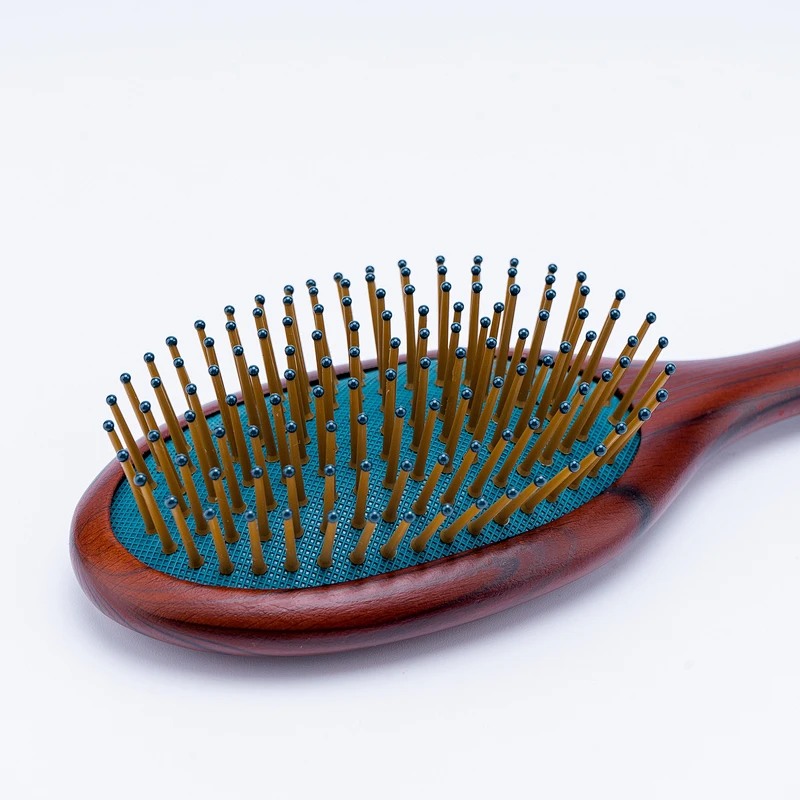 Customized Handle Natural Massage Scalp Handle Wood Cushion Paddle Wholesale Air Cushion Women Plastic Scalp Massage Hair Brush