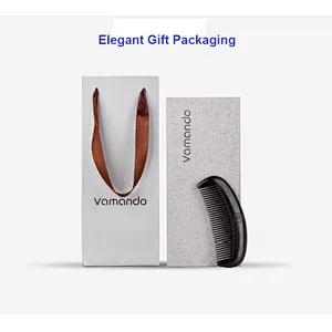 Good Quality Wooden Hair Brush Comb Set Portable No Handle Natural Personalised Blackwood Wooden Comb For Hair