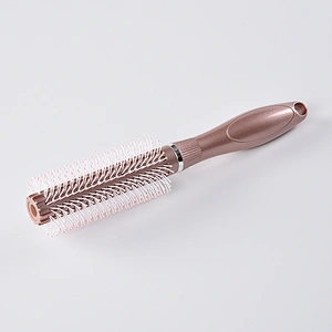 Plastic Roll Hair Round Beauty Makeup Salon Wavy Curly Styling Tools Pink Hair Curl Comb For Women Man Girls