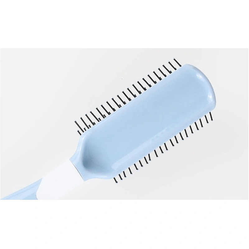 Five Row Antistatic Ball-tipped Hair Nylon Bristle Plastic Comb Massage Styling Hair Paddle Brush For Women