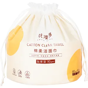 Cosmetic Spa Salon 100% Cotton Biodegradable Tissue Super Soft Disposable Towel For Face Body Cleansing