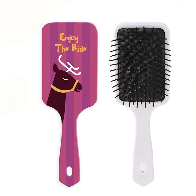 High Quality OEM Custom Logo Colorful Scalp Massage Plastic Hair Beauty Care Hair Comb Hair Brush For Women