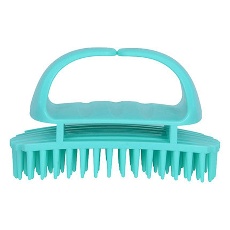 Silicone Shampoo Brush and Scalp Exfoliator Massage Hair Washing Comb Customized Logo For Barber Hair Cutting