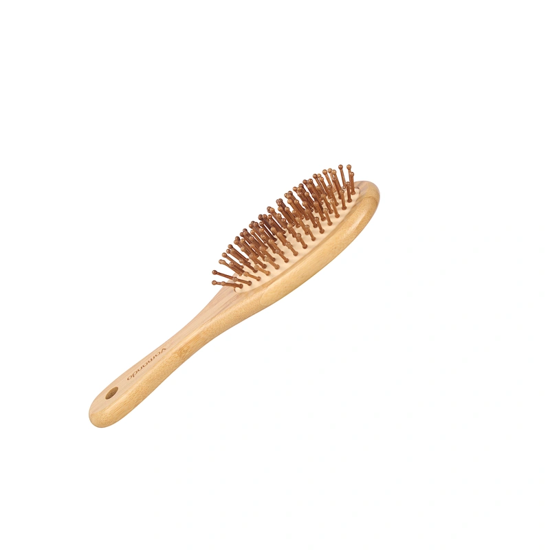 Good quality wooden hair bamboo brush comb set portable hair brush comb massager set for women