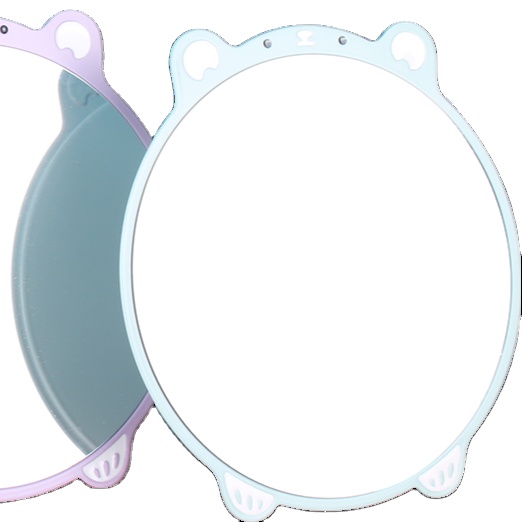Oval Desktop Makeup Mirror Internet Celebrity Ins Desktop Bunny Bear Cute Table Vanity Bear Makeup Mirror