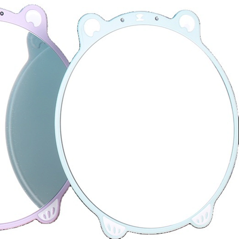 Oval Desktop Makeup Mirror Internet Celebrity Ins Desktop Bunny Bear Cute Table Vanity Bear Makeup Mirror