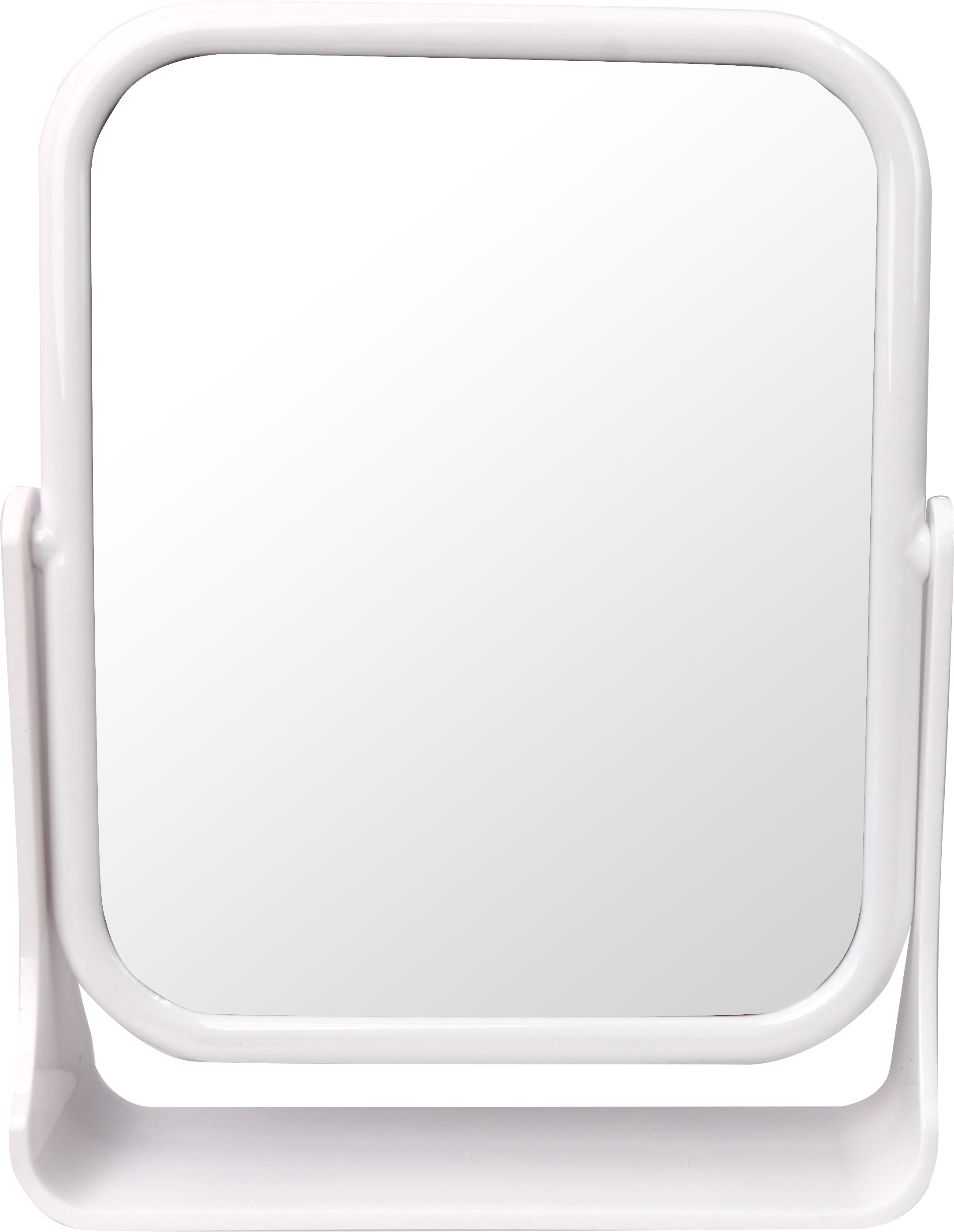 Custom Logo Makeup Plastic Magnification Double Standing Makeup 360 Degree Rotating Table Mirror For Makeup