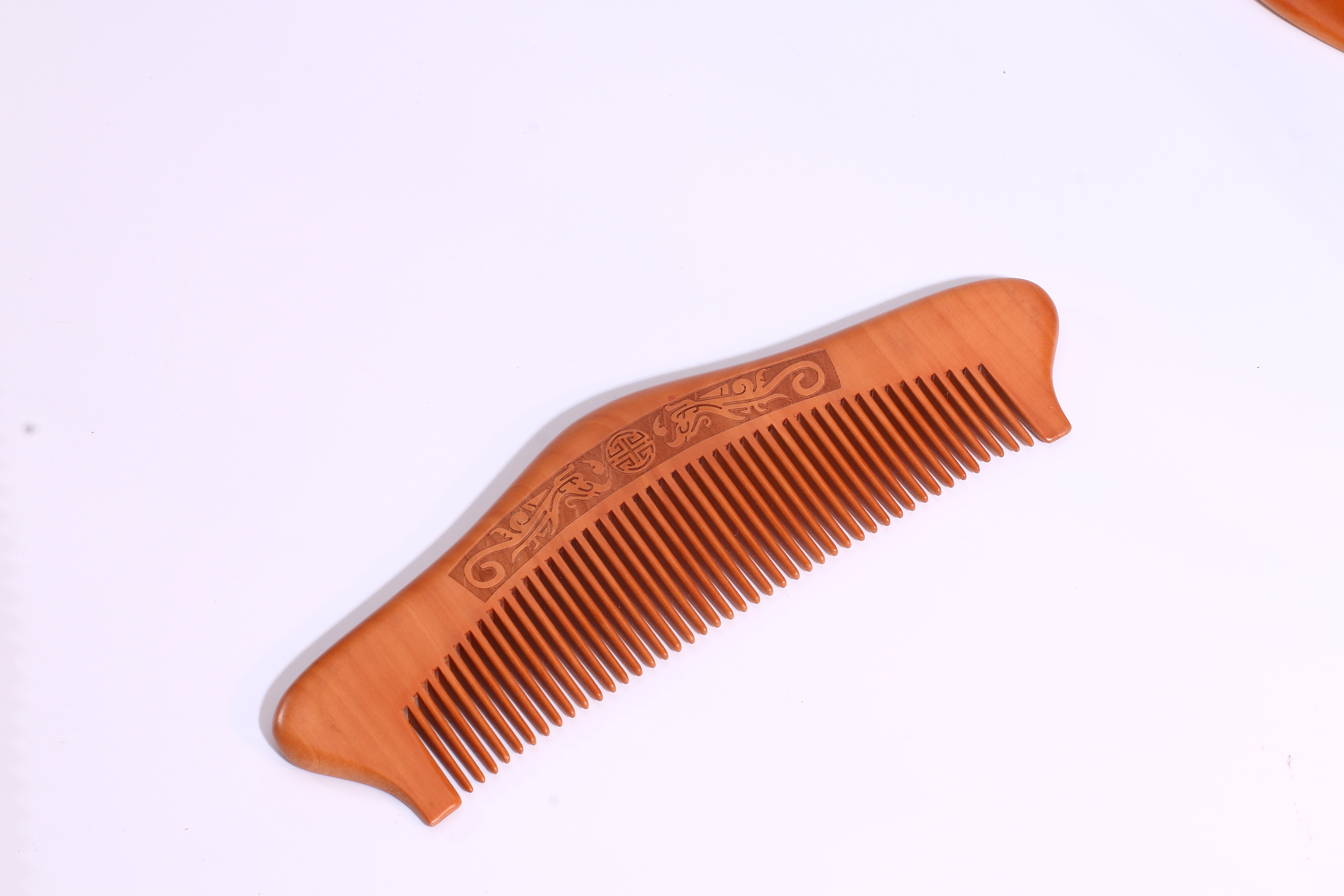 Handmade Eco-friendly 100% Biodegradable Natural Wooden Combs Travel Pocket Anti Static Combs Engraving Logo Customized
