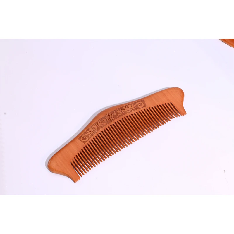 Handmade Eco-friendly 100% Biodegradable Natural Wooden Combs Travel Pocket Anti Static Combs Engraving Logo Customized