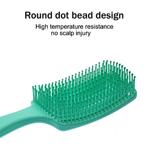 Customized Logo High quality ABS Paddle type Wet Vent Shower Detangling Hair Brush Plastic for Curly Wet Thick Straight Hair