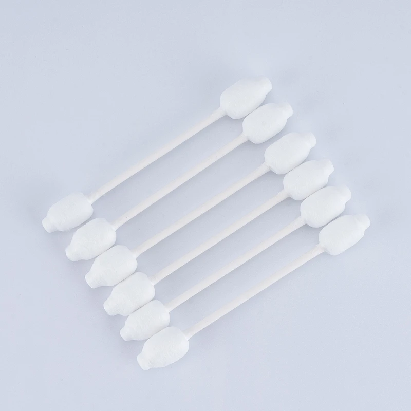 Wholesale Fabrication Disposable Eco-Friendly Double Pointed Heads Cotton Swab Paper Stick Cotton Ear Buds