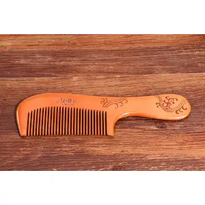 Eco Friendly High Quality Natural Wooden Combs Travel Pocket Anti Static Combs Engraving Logo Customized