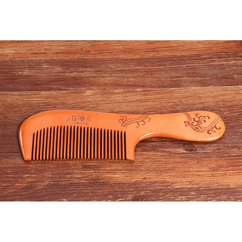 Eco Friendly High Quality Natural Wooden Combs Travel Pocket Anti Static Combs Engraving Logo Customized