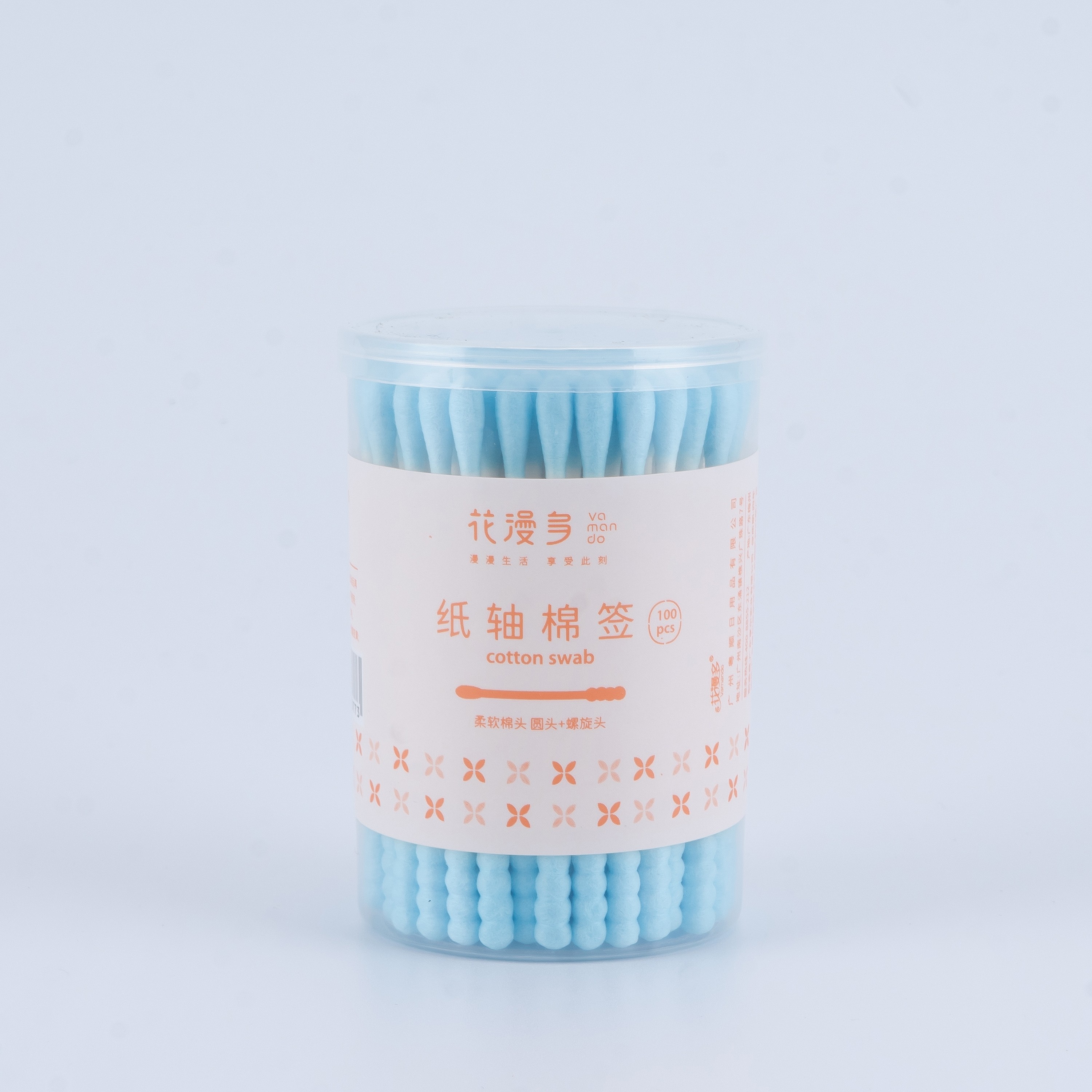 Hot Sale Disposable Eco-Friendly Bamboo Fabrication Double Pointed Heads Cotton Swab Paper Stick Cotton Ear Buds