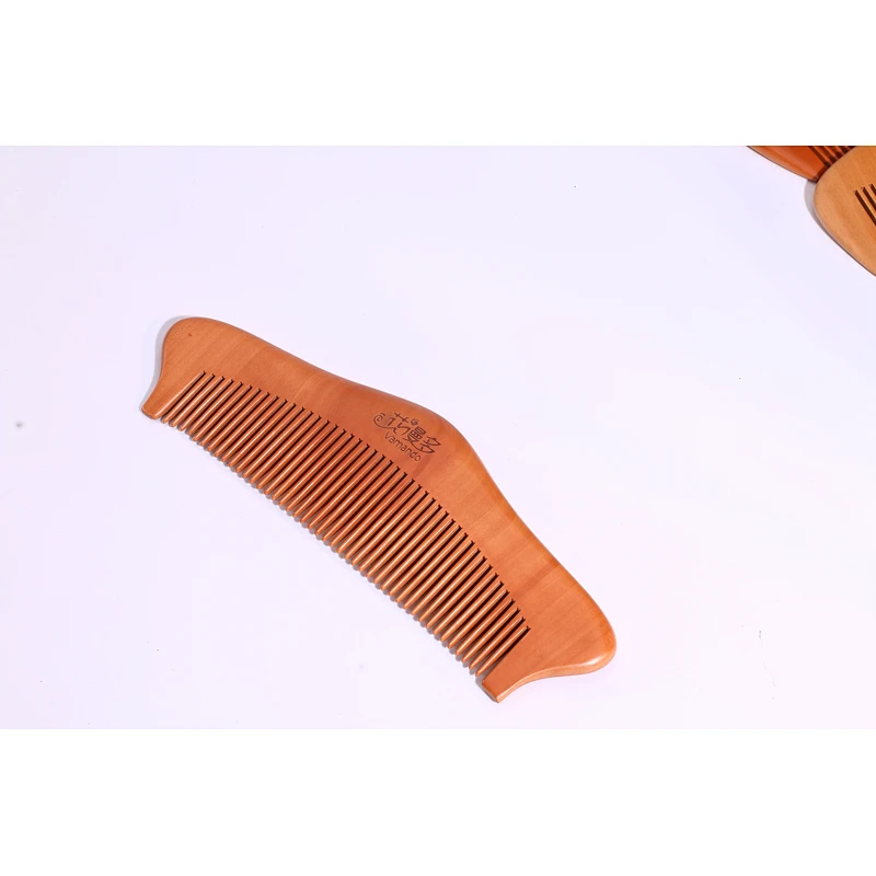 Handmade Eco-friendly 100% Biodegradable Natural Wooden Combs Travel Pocket Anti Static Combs Engraving Logo Customized