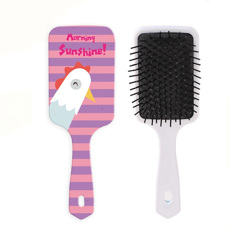 High Quality OEM Custom Logo Colorful Scalp Massage Plastic Hair Beauty Care Hair Comb Hair Brush For Women