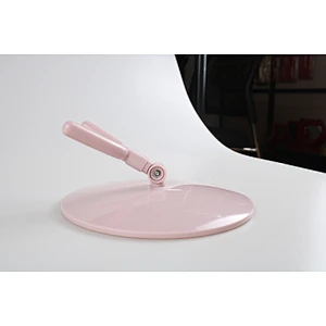 Wholesale Private Label Custom Logo Fancy Round Shape Bedroom Mirror Plastic Folding Desktop Makeup Mirror