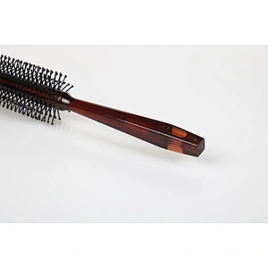 Best Soft touch Nylon Pin Barber Shop Household Cylinder Rolling Straight Hairbrush For Girls Curly Kinky Hair